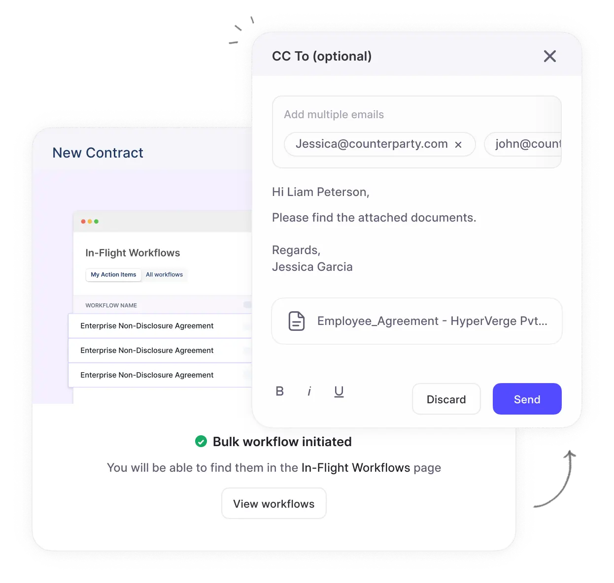 Process contracts in batches Solution by HyperStart CLM